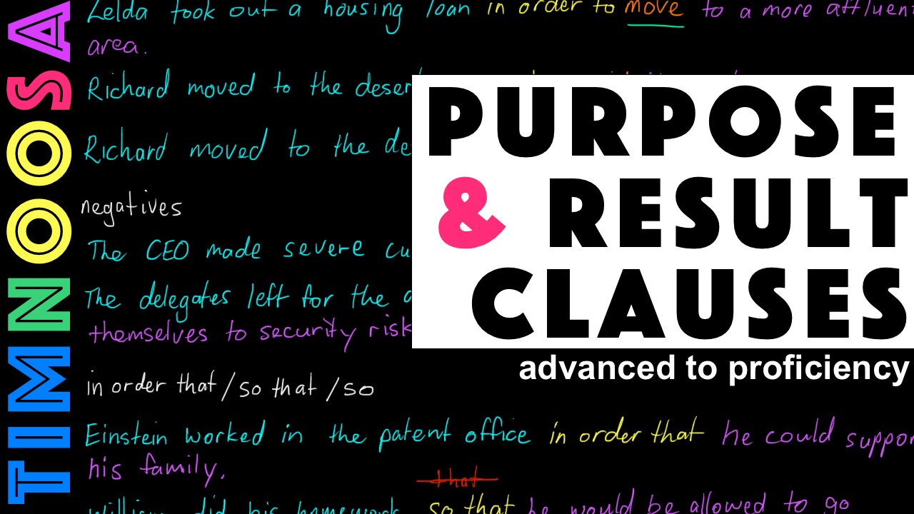 Pengertian Contoh Kata Dan Kalimat The Adverb Clause Of Purpose And Result